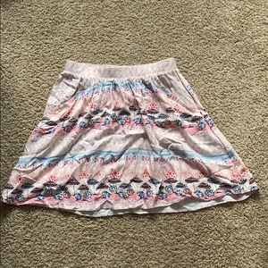Kids beach themed mini skirt